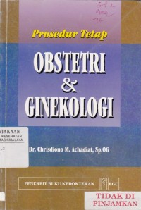 Prosedur tetap obstetri & ginekologi