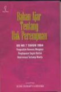 Image of Bahan ajar tentang hak perempuan uu no.7 tahun 1984