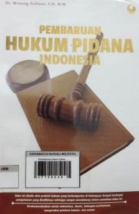 Pembaruan hukum pidana Indonesia