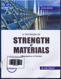 Image of A texbook of strangth of materials (mechanics of solids)