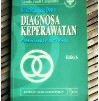 Buku Pegangan Dosen Diagnosa Keperawatan Aplikasi Pada Praktik Klinis