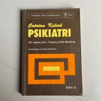 Image of Catatan kuliah psikiatri