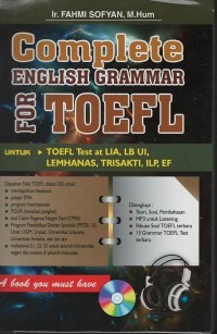 Complete english grammar for TOEFL