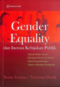 Gender equality dan inovasi kebijakan publik