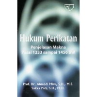 Image of Hukum perikatan :penjelasan makna pasal 1233 sampai 1456 BW