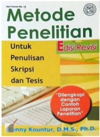 Metode penelitian untuk penulisan skripsi dan tesis