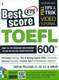 Best score toefl 600+